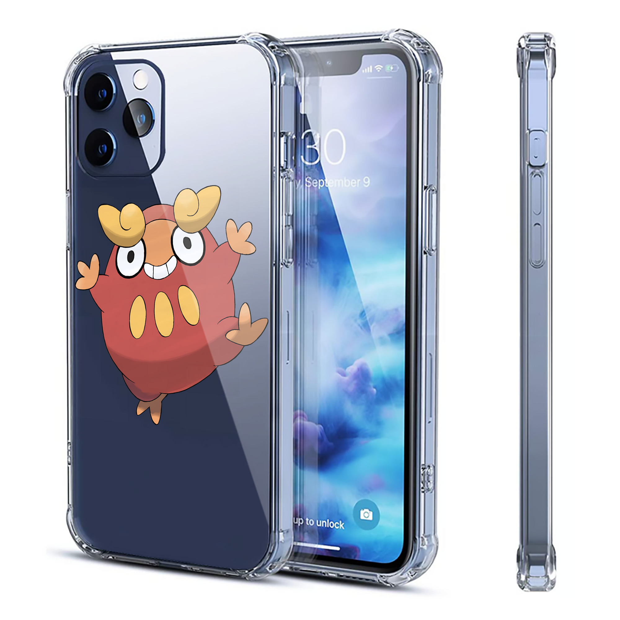 （画像用） ポケットモンスター Pokémon 【iPhone 12シリーズ対応】透明スマホケース（クリアソフトケース）